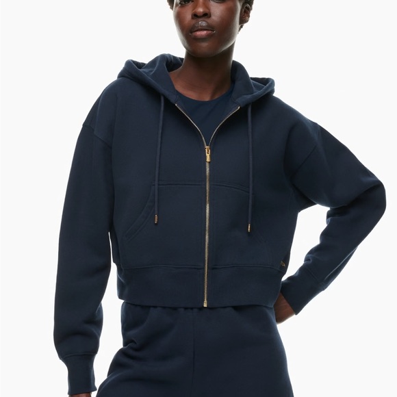 Aritzia Tops - Aritzia Sweatfleece Cozy Fleece Boyfriend Boxy Zip Hoodie S